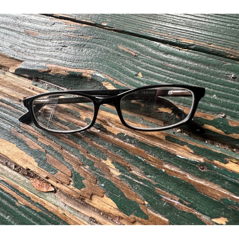 Rochester 145mm Black Rectangular Eyeglass Frames Classic Professional Style